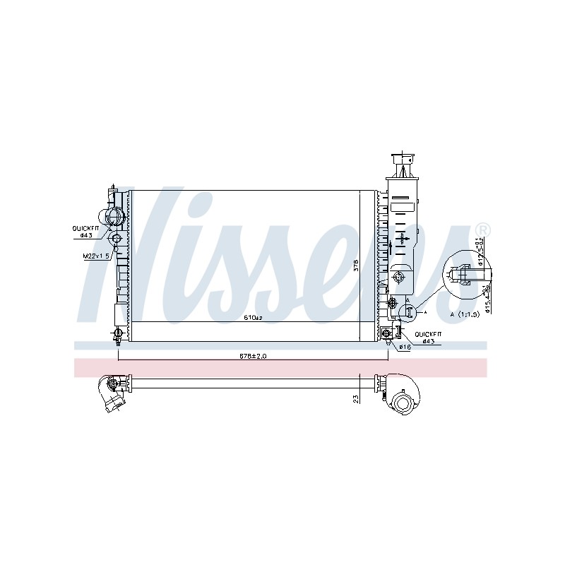Radiateur Refroidissement Moteur Pour Peugeot 405 II 1301.G3 1301.G5 1301.JQ