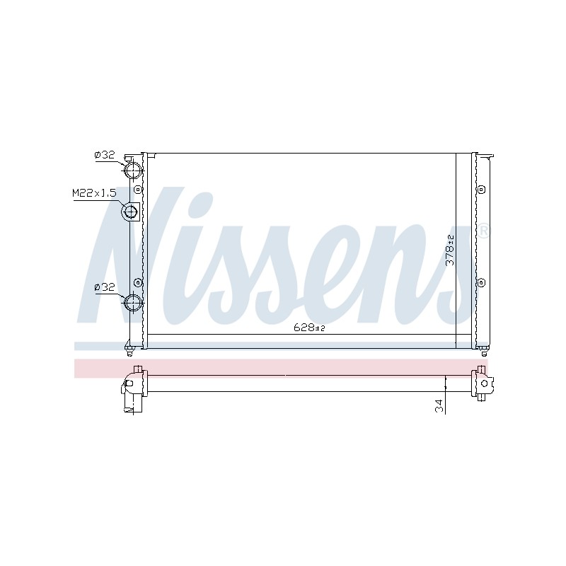 Radiateur Refroidissement Moteur Pour VW Caddy II Golf III Lupo Passat Polo Seat