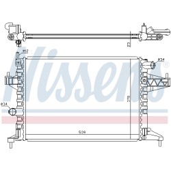 Radiateur Refroidissement Moteur Pour Opel Combo/Monospace Combo Tour Corsa C