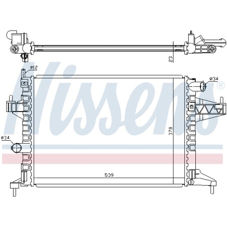 Radiateur Refroidissement Moteur Pour Opel Combo/Monospace Combo Tour Corsa C