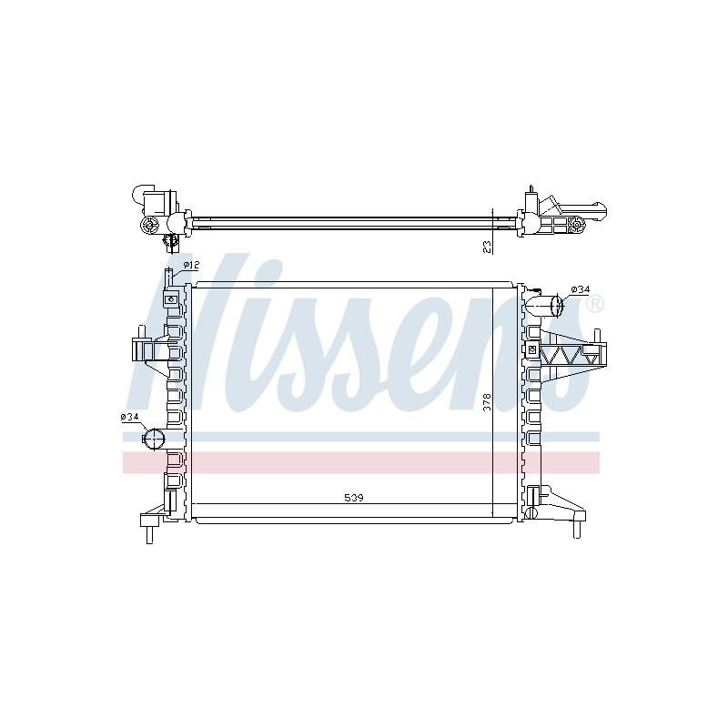 Radiateur Refroidissement Moteur Pour Opel Combo/Monospace Combo Tour Corsa C