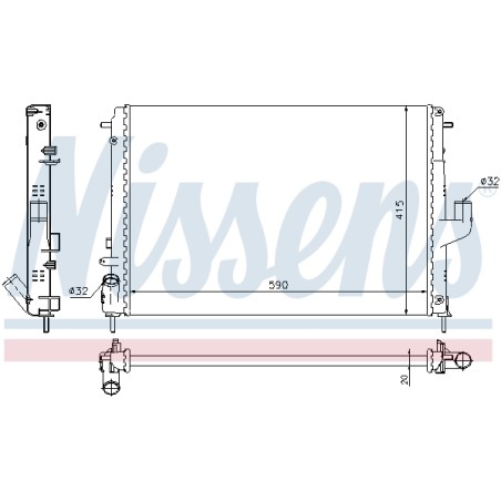 Radiateur Refroidissement Moteur Pour Renault Logan I Dacia Duster Logan Express