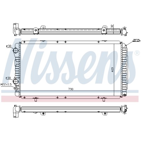 Radiateur Refroidissement Moteur Pour Peugeot Boxer Fiat Citroën 1307394080