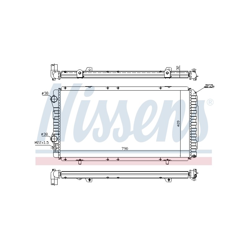 Radiateur Refroidissement Moteur Pour Peugeot Boxer Fiat Citroën 1307394080