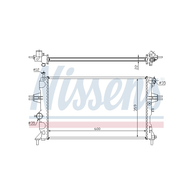 Radiateur Refroidissement Moteur Pour Opel Astra G Zafira A Vauxhall