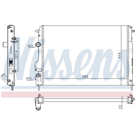 Radiateur Refroidissement Moteur Pour Renault Logan I Megane Scénic Dacia Logan