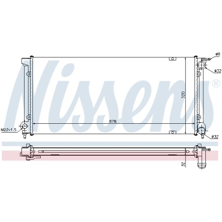 Radiateur Refroidissement Moteur Pour VW Golf II Jetta I Scirocco 191.121.251C