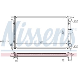 Radiateur Refroidissement Moteur Pour VW Caddy Golf I II Jetta Santana Scirocco