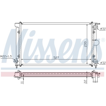 Radiateur Refroidissement Moteur Pour VW Caddy Golf I II Jetta Santana Scirocco