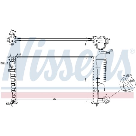 Radiateur Refroidissement Moteur Pour Citroën Xsara 1301.K2 1301.TH 1301.TT