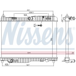 Radiateur Refroidissement Moteur Pour Ford B-Max Ecosport Fiesta VI KA 1516268