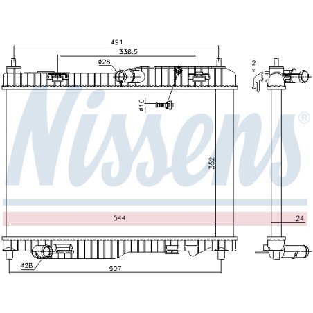 Radiateur Refroidissement Moteur Pour Ford B-Max Ecosport Fiesta VI KA 1516268