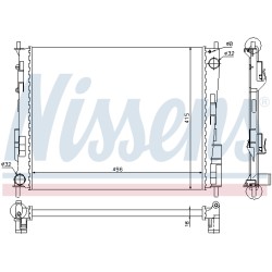 Radiateur Refroidissement Moteur Pour Renault Twingo II Wind 7711497058