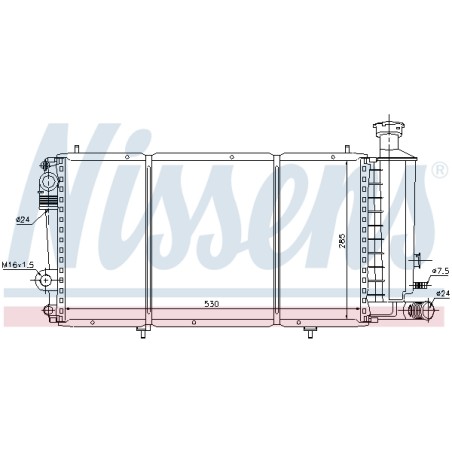 Radiateur Refroidissement Moteur Pour Citroën C15 1301EK 1331.QJ 1331JH