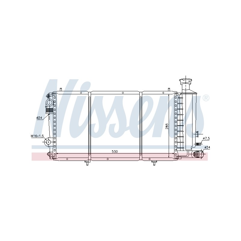 Radiateur Refroidissement Moteur Pour Citroën C15 1301EK 1331.QJ 1331JH