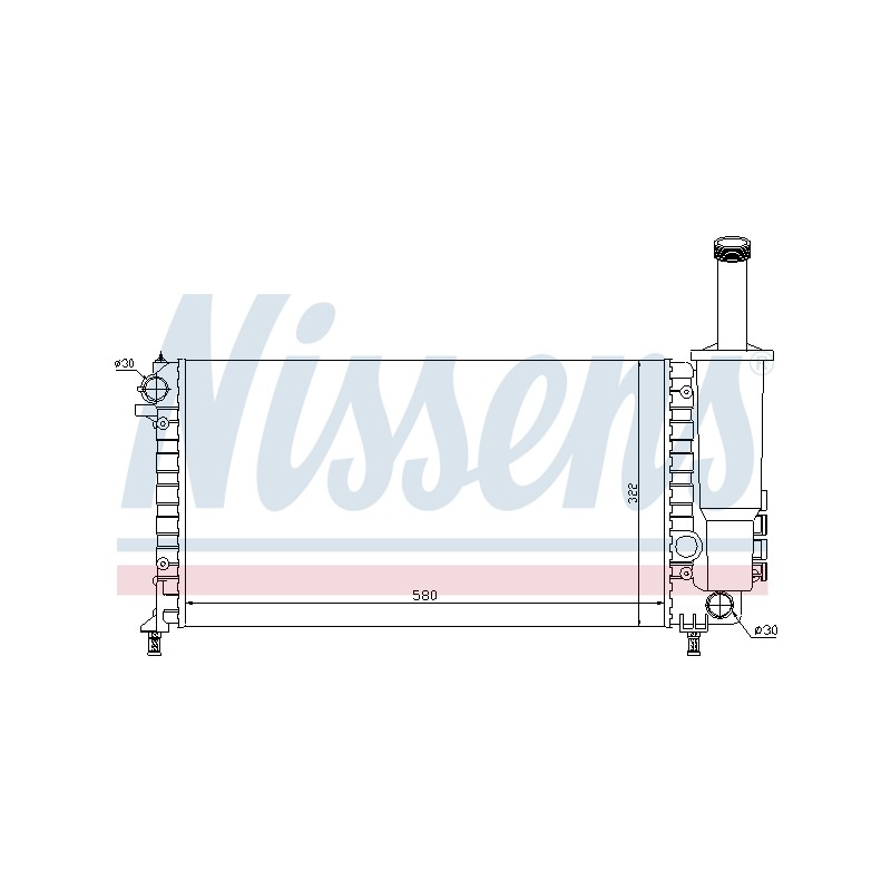 Radiateur Refroidissement Moteur Pour Fiat Punto K46554979 K46778148 K46786267