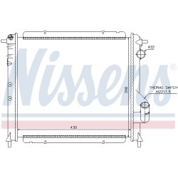 Radiateur Refroidissement Moteur Pour Renault Rapid 6006000711 6006000754