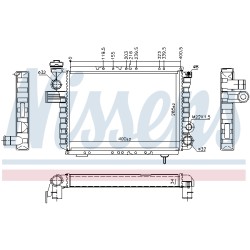 Radiateur Refroidissement Moteur Pour Renault 5 6001000460 7700704654 7701349387