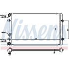 Radiateur Refroidissement Moteur Pour VW Audi Seat Skoda 1J0121253A 1J0121253AB
