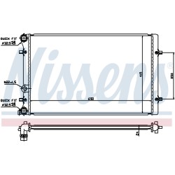 Radiateur Refroidissement Moteur Pour VW Audi Seat Skoda 1J0121253A 1J0121253AB