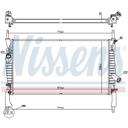 Radiateur Refroidissement Moteur Pour Ford Transit 1370865 1371296 1383315