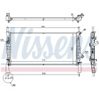 Radiateur Refroidissement Moteur Pour Ford Transit 1373156 1383317 1898103