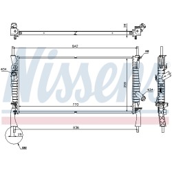 Radiateur Refroidissement Moteur Pour Ford Transit 1373156 1383317 1898103