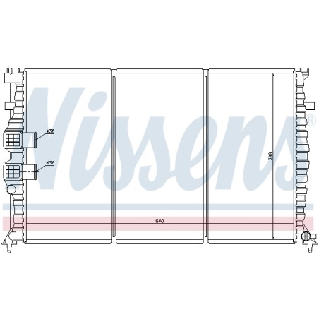 Radiateur Refroidissement Moteur Pour Peugeot 406 605 1330.12 96200026