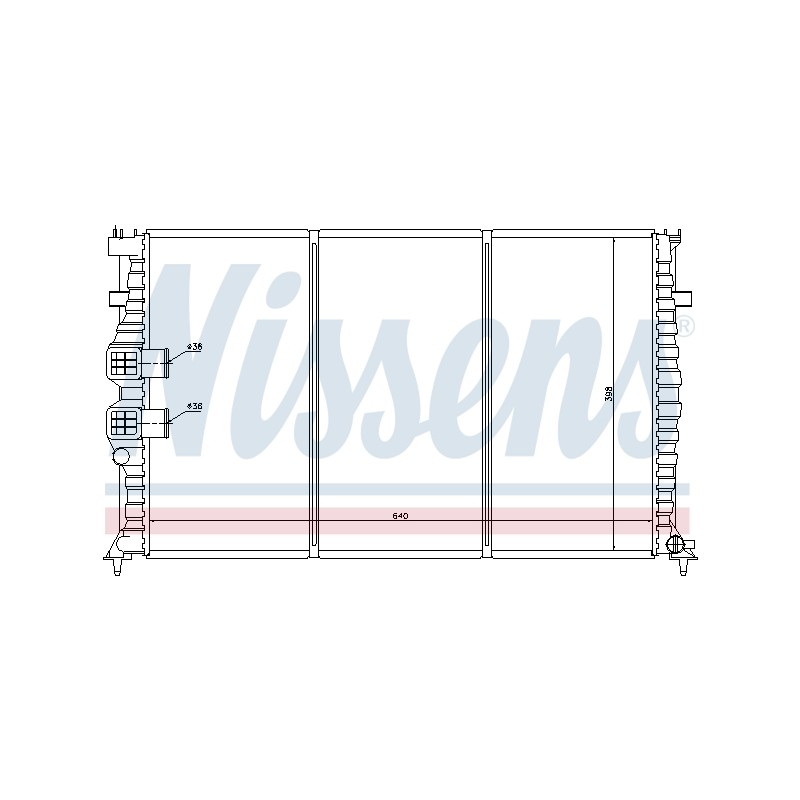 Radiateur Refroidissement Moteur Pour Peugeot 406 605 1330.12 96200026