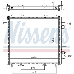 Radiateur Refroidissement Moteur Pour Renault Express Rapid 6006000712