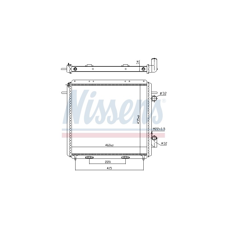 Radiateur Refroidissement Moteur Pour Renault Express Rapid 6006000712