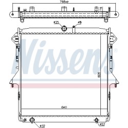 Radiateur Refroidissement Moteur Pour Ford Ranger 2117280 2117283 5231226
