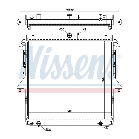 Radiateur Refroidissement Moteur Pour Ford Ranger 2117280 2117283 5231226