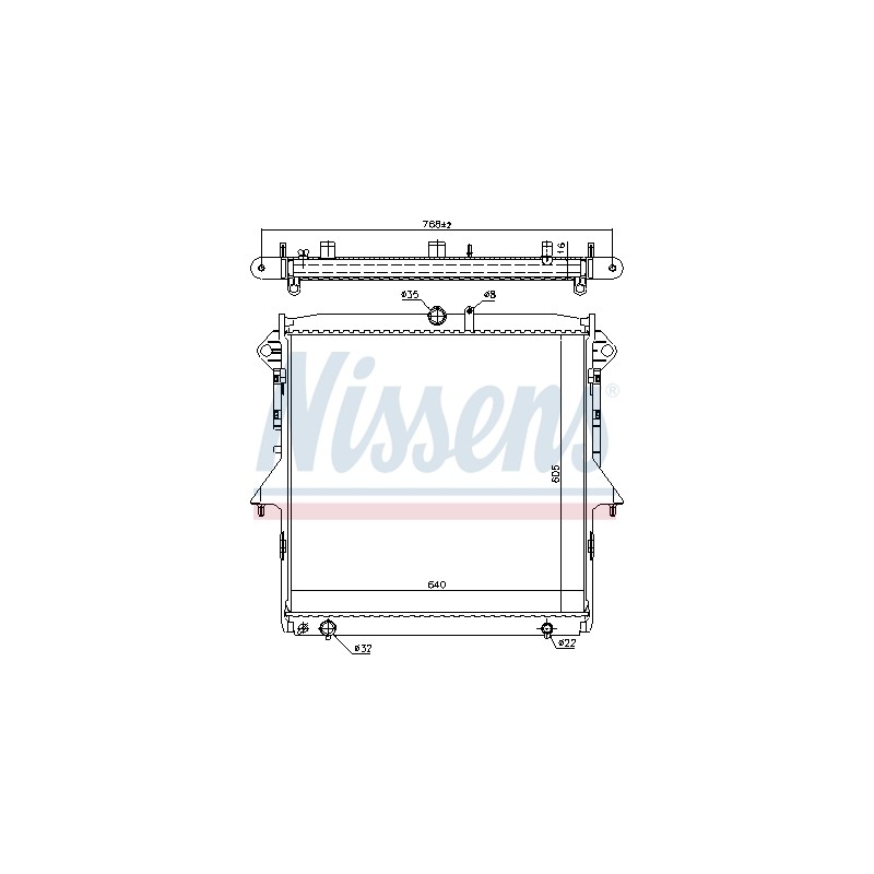 Radiateur Refroidissement Moteur Pour Ford Ranger 2117280 2117283 5231226