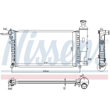 Radiateur Refroidissement Moteur Pour Peugeot 106 I 1301.C7 1301.V6 1301.V8