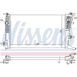 Radiateur Refroidissement Moteur Pour Renault Grand Scénic III 214105378R