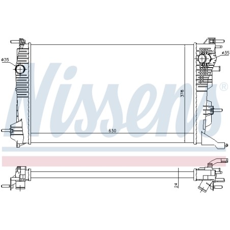 Radiateur Refroidissement Moteur Pour Renault Grand Scénic III 214105378R