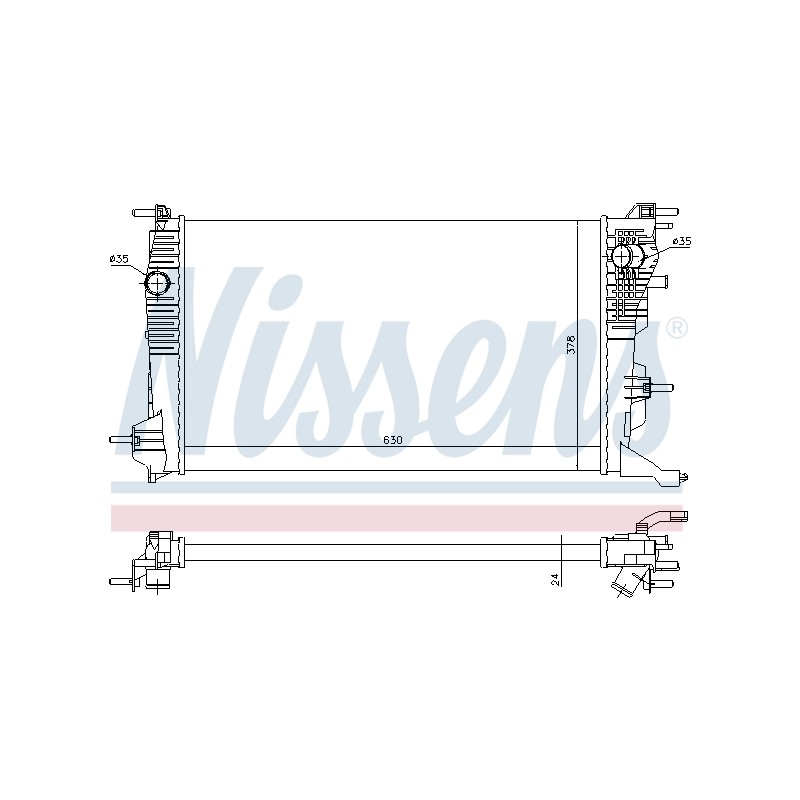 Radiateur Refroidissement Moteur Pour Renault Grand Scénic III 214105378R