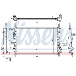 Radiateur Refroidissement Moteur Pour Ford Mondeo III 1216262 1320515 1671774