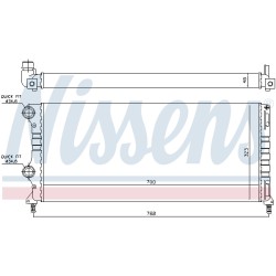 Radiateur Refroidissement Moteur Pour Fiat Doblo 46807378 51779233 51861635