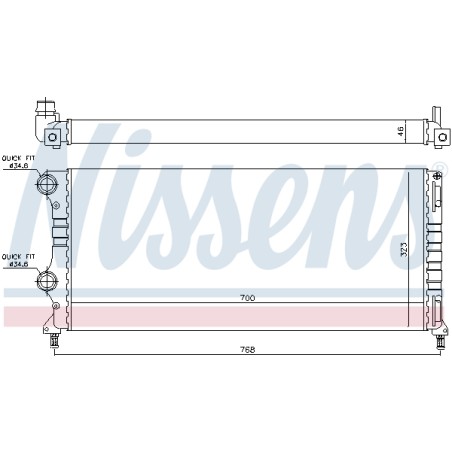 Radiateur Refroidissement Moteur Pour Fiat Doblo 46807378 51779233 51861635