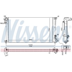 Radiateur Refroidissement Moteur Pour Peugeot 306 Partner Citroën Berlingo