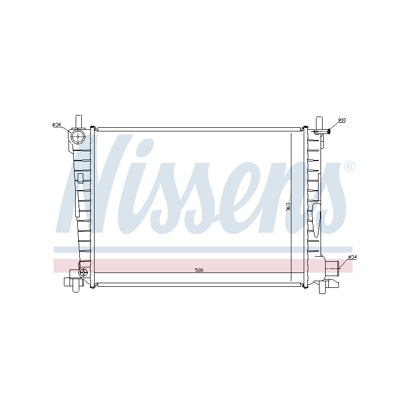 Radiateur Refroidissement Moteur Pour Ford Fiesta IV Mazda 121 III