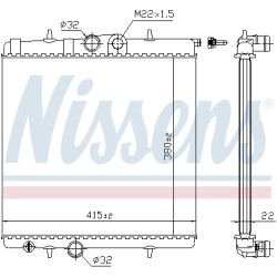 Radiateur Refroidissement Moteur Pour Peugeot 206 206+ 133037 1330B4 1330F9