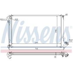 Radiateur Refroidissement Moteur Pour Peugeot 406 1301.FV 1301.GE 1301.GF 1331J8