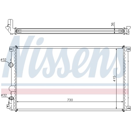 Radiateur Refroidissement Moteur Pour Renault Opel Nissan 7701057117 4414972