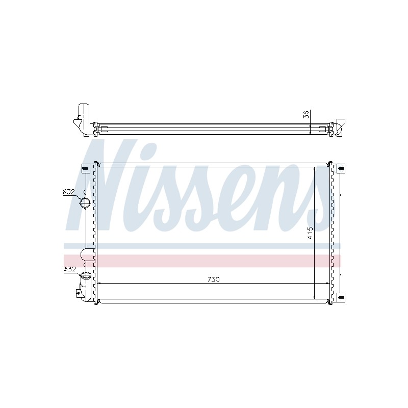 Radiateur Refroidissement Moteur Pour Renault Opel Nissan 7701057117 4414972