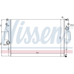 Radiateur Refroidissement Moteur Pour Iveco Daily III IV V 500039637 504045487
