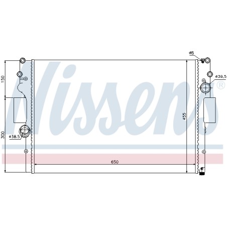 Radiateur Refroidissement Moteur Pour Iveco Daily III IV V 500039637 504045487