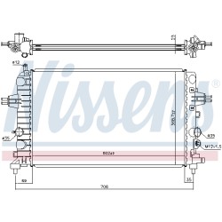 Radiateur Refroidissement Moteur Pour Opel Astra H Zafira B Family Vauxhall
